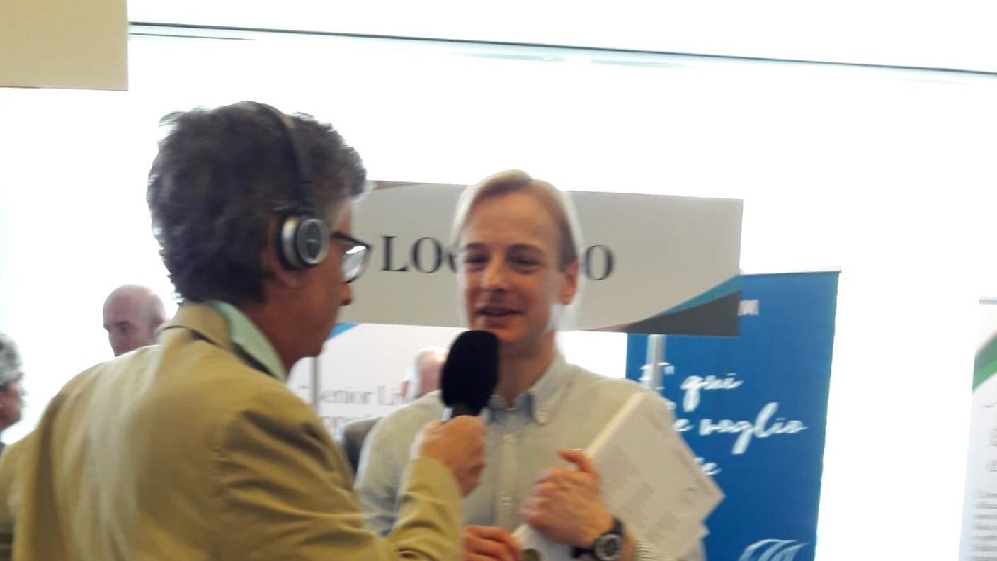 Lorenzo Quadri municipale di Lugano, presidente ACAS presente a Agorà al Palazzo dei Congressi di Lugano