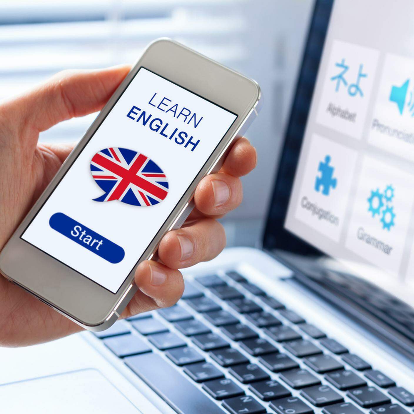 imparare inglese online, tablet, iphone, cellulare