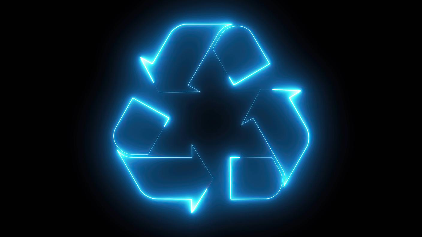Neon-Recycling-Symbol