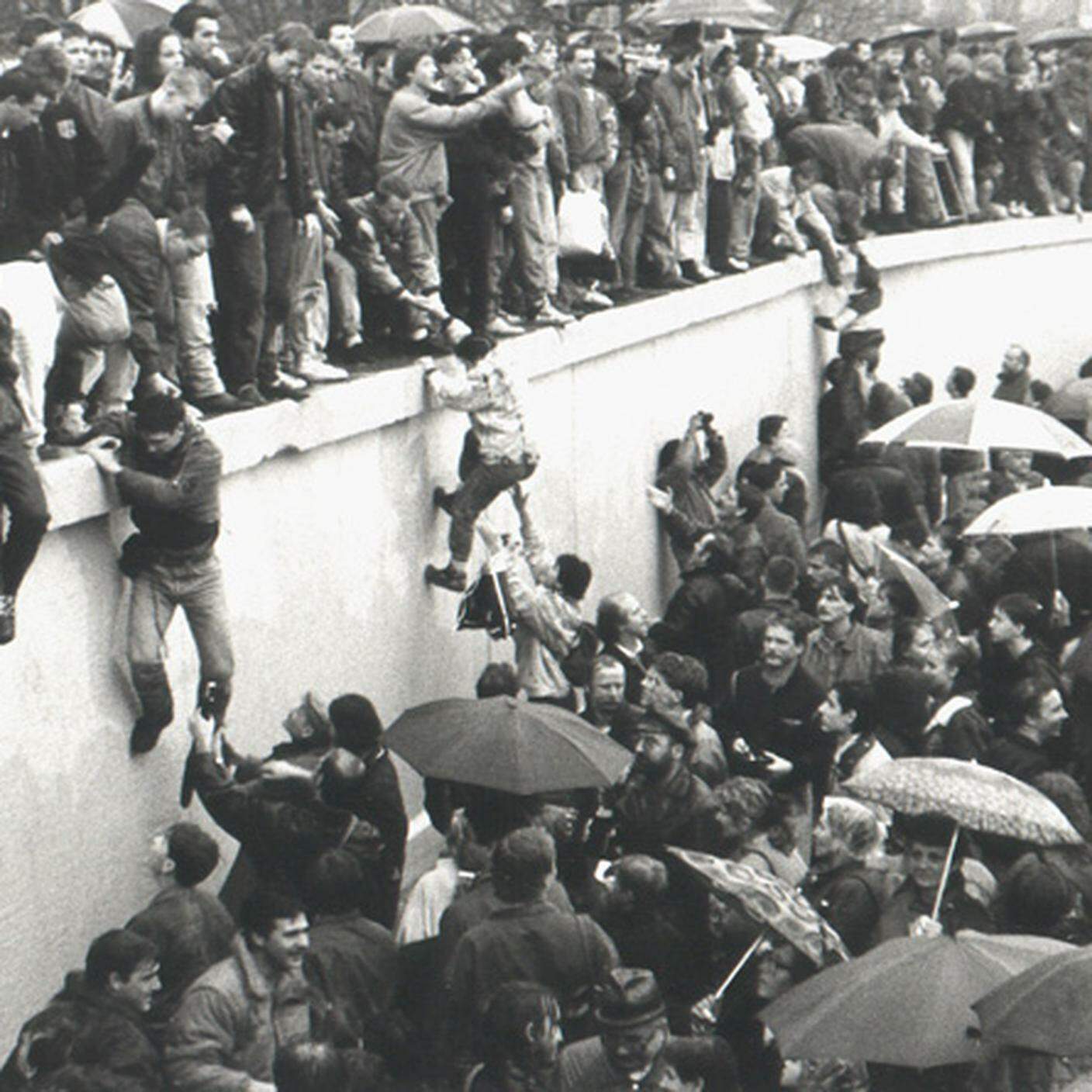 Caduta del muro di Berlino, dicembre 1989 Porta-Brandeburgo-Schaefer