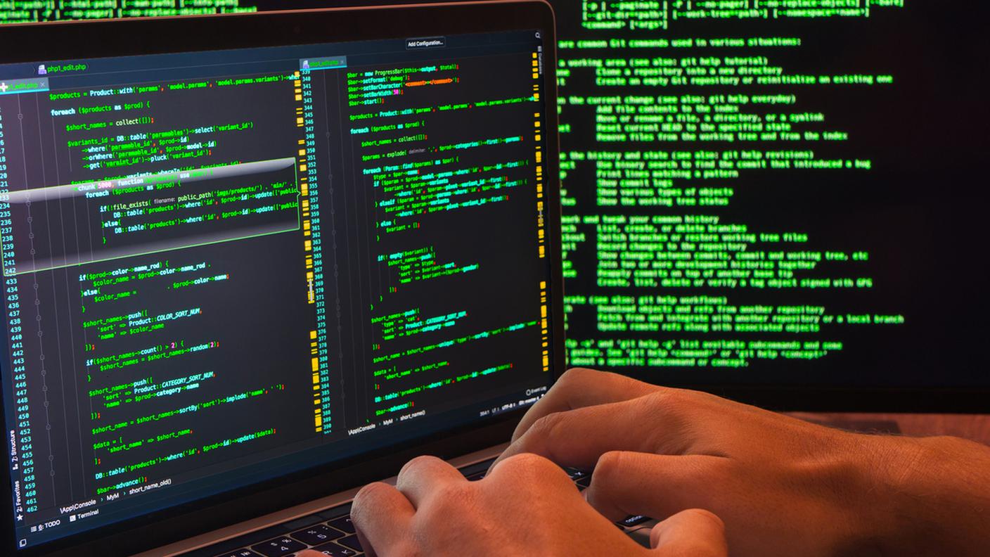 Computer crime concept, hacker
