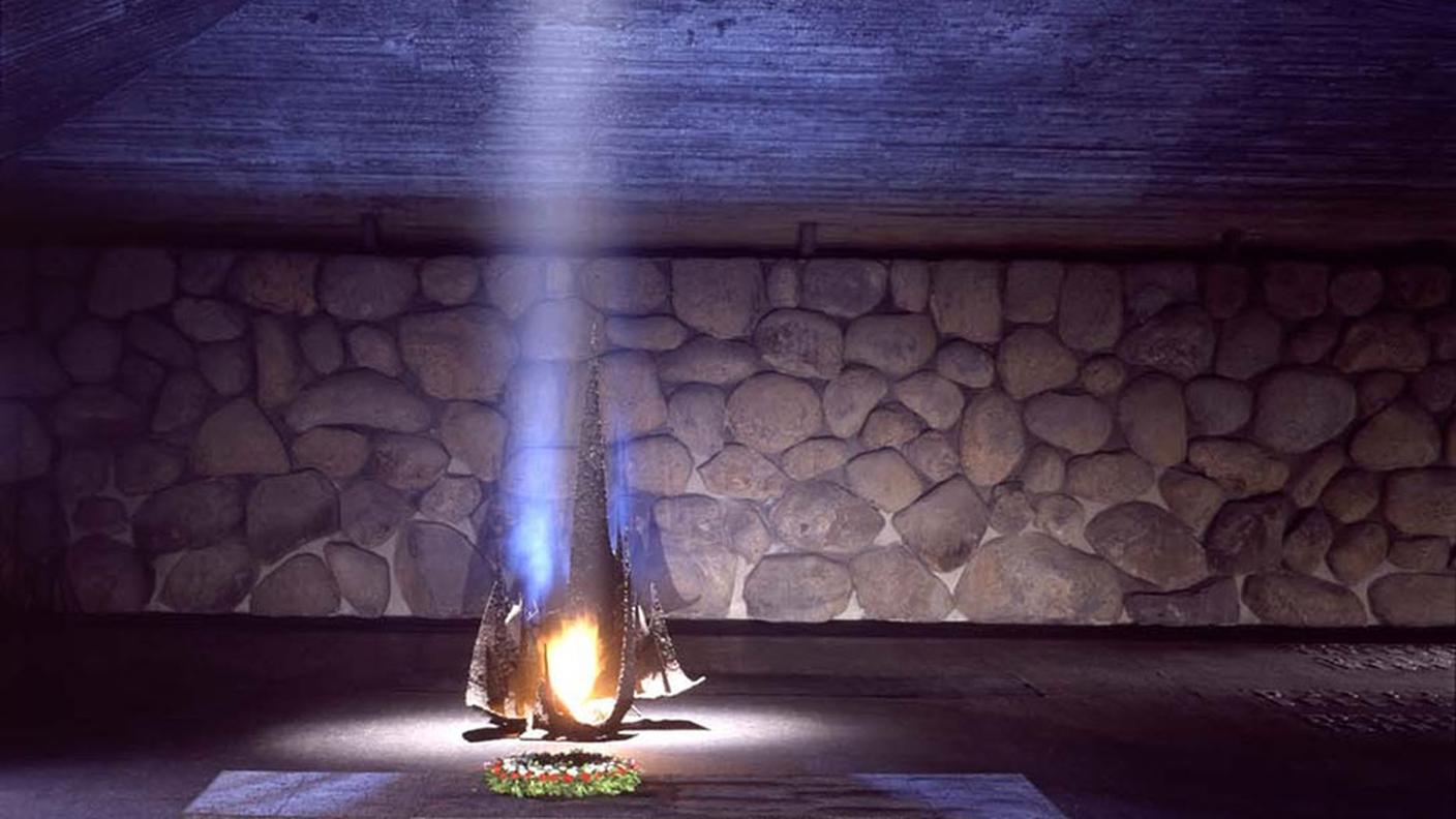 Sala del ricordo presso il Museo dell'olocauso Yad Vashem, Israele