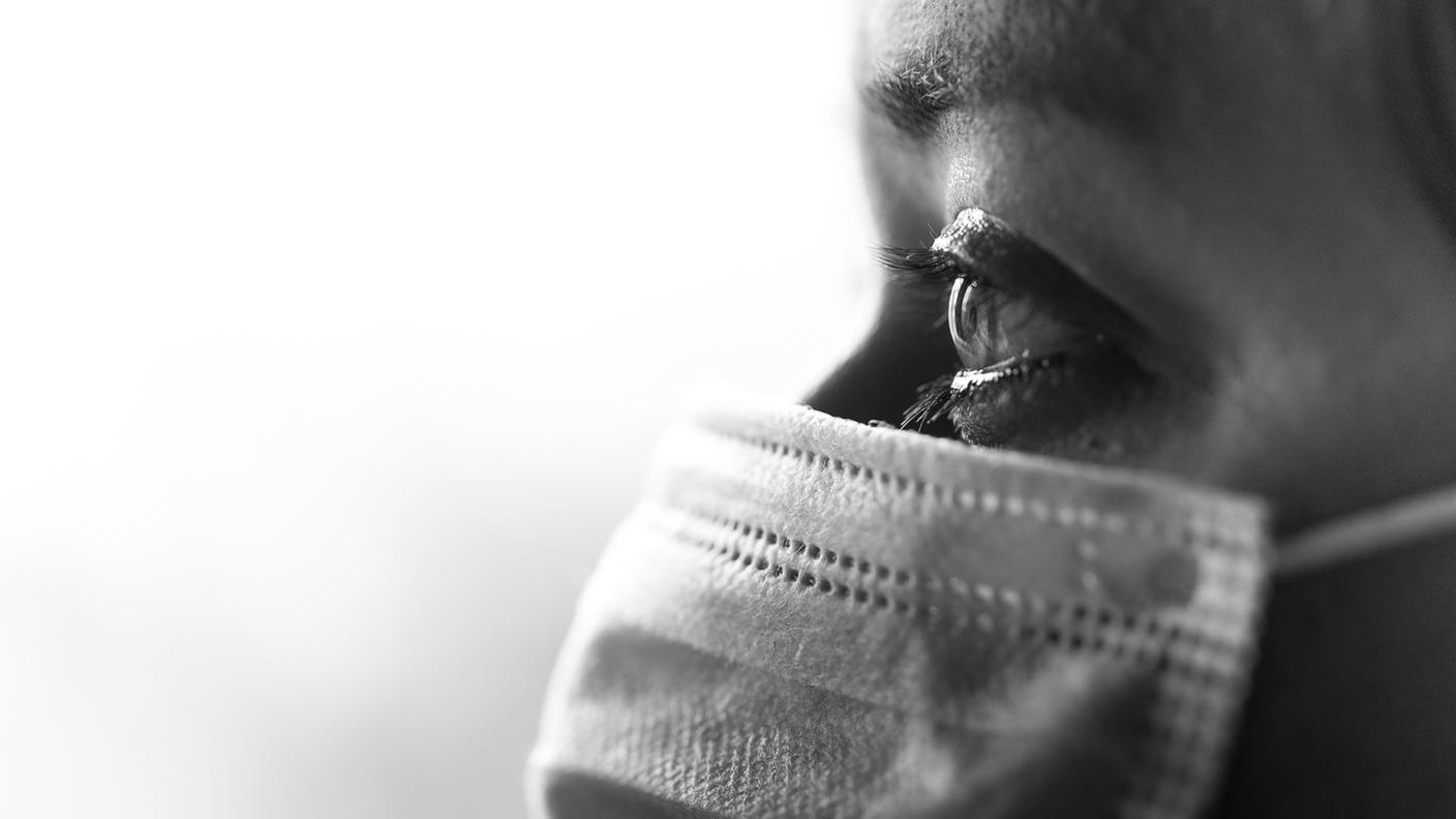 lockdown, depressione, mascherina, occhi