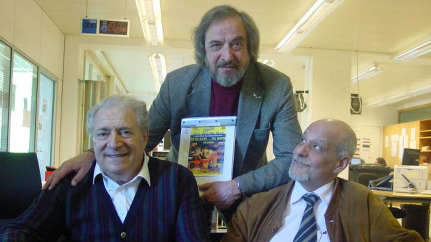 Yor Milano e Gianmario Arringa, con Gino Buscaglia