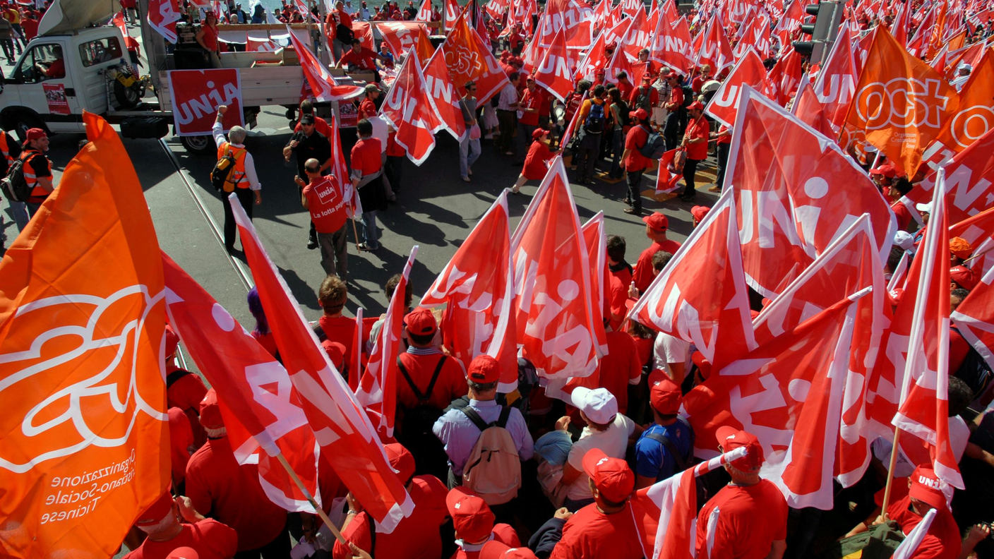 Manifestazione sindacale edili