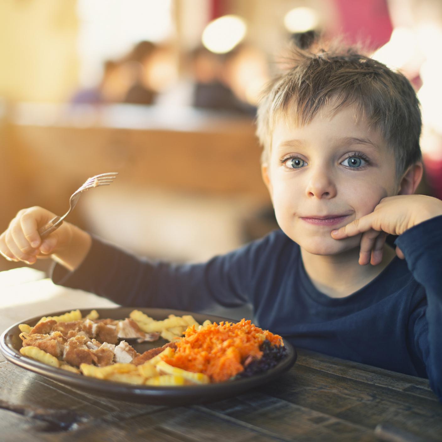 bambini al ristorante