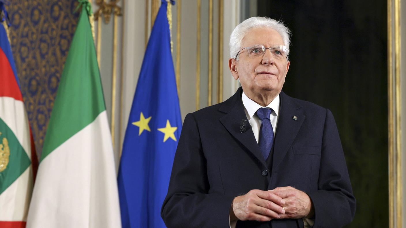 Il presidente italiano Sergio Mattarella