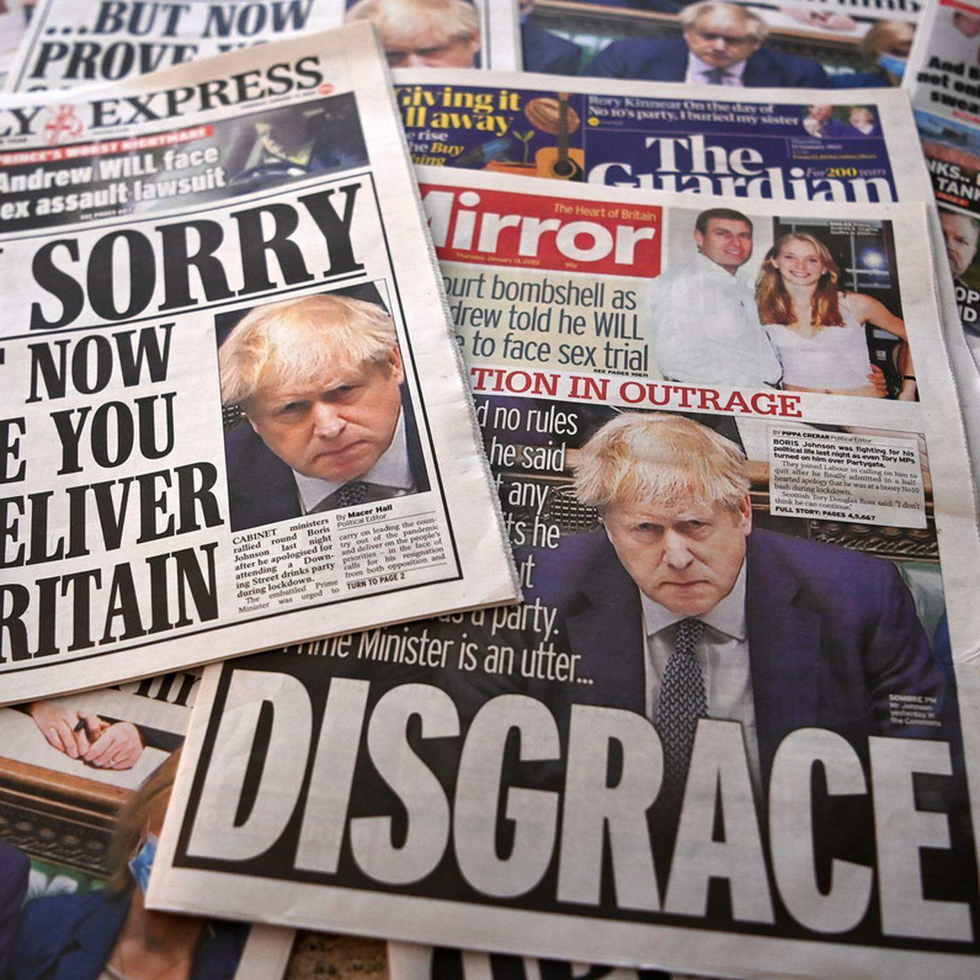 Boris Johnson e le due feste con polemiche, la condanna per i giornali inglesi