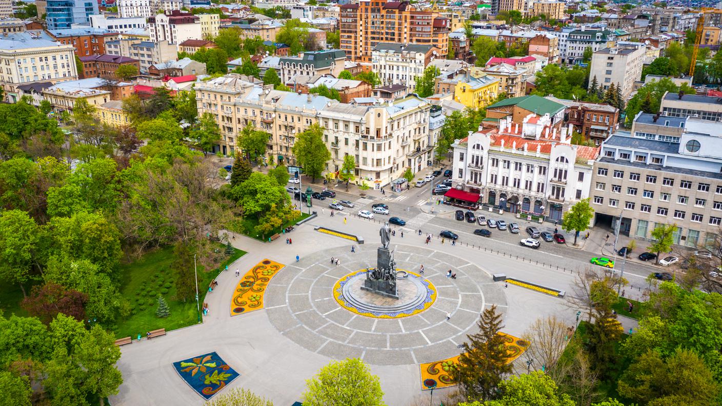 Monumento a Taras Shevchenko a Kharkov, Ucraina