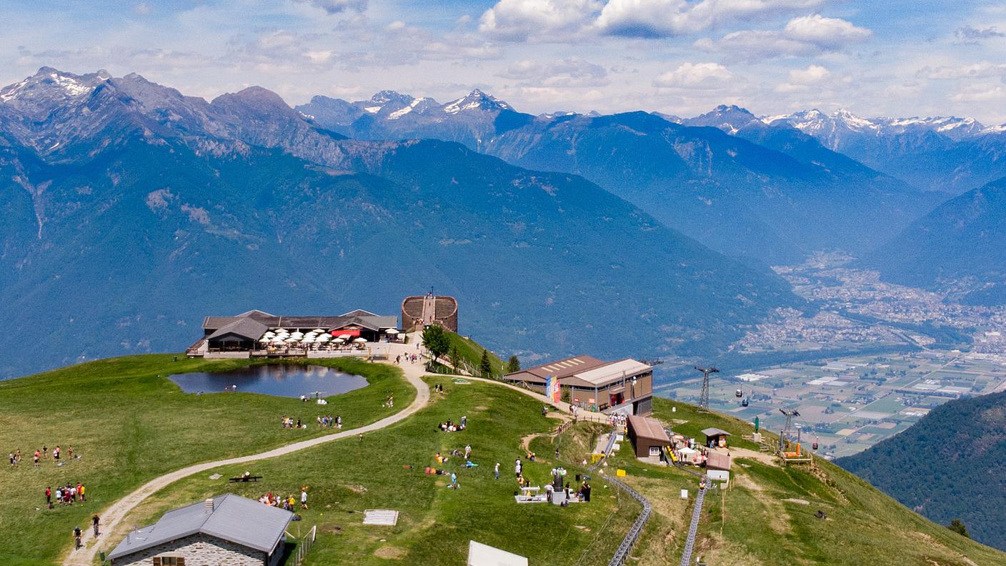 Monte Tamaro: vedute panoramiche aeree