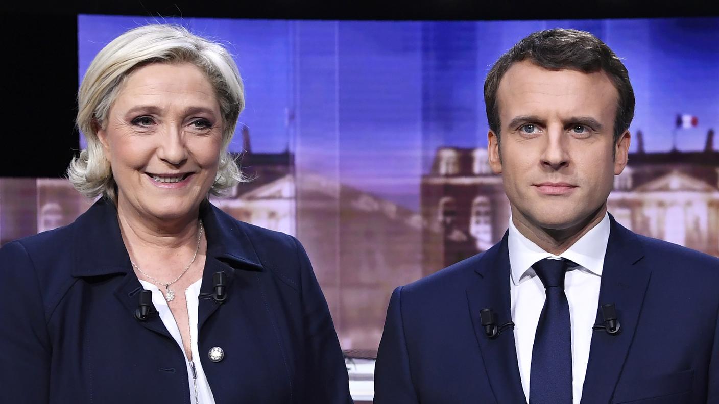 Emanuel Macron e Marine Le Pen