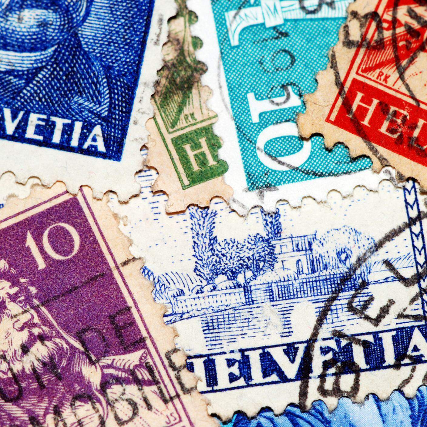 filatelia, francobolli Svizzeri