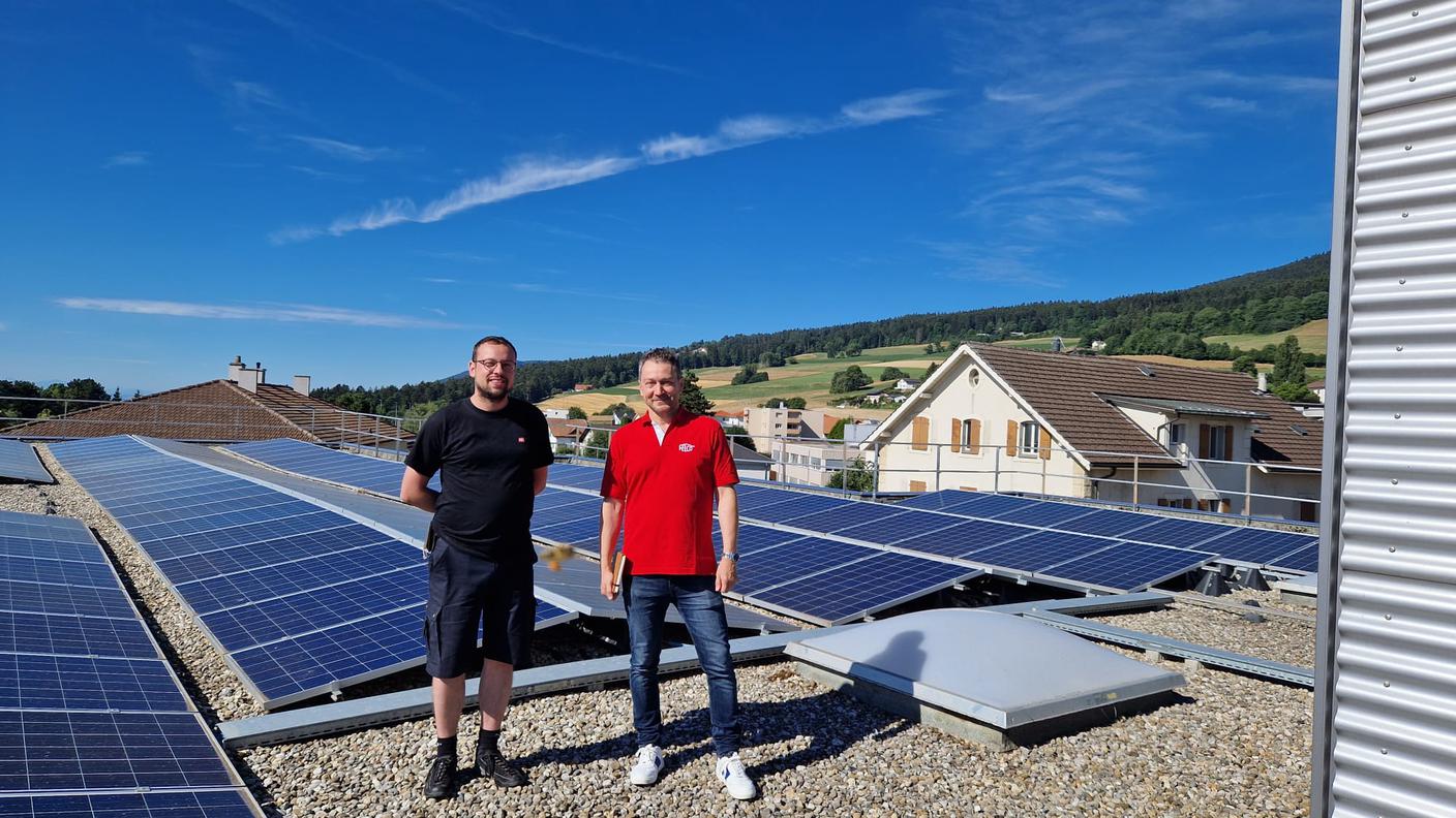 Millevoci Top Suisse alla Felco, sul tetto... pannelli solari 100% produzione con energia sostenibile... 