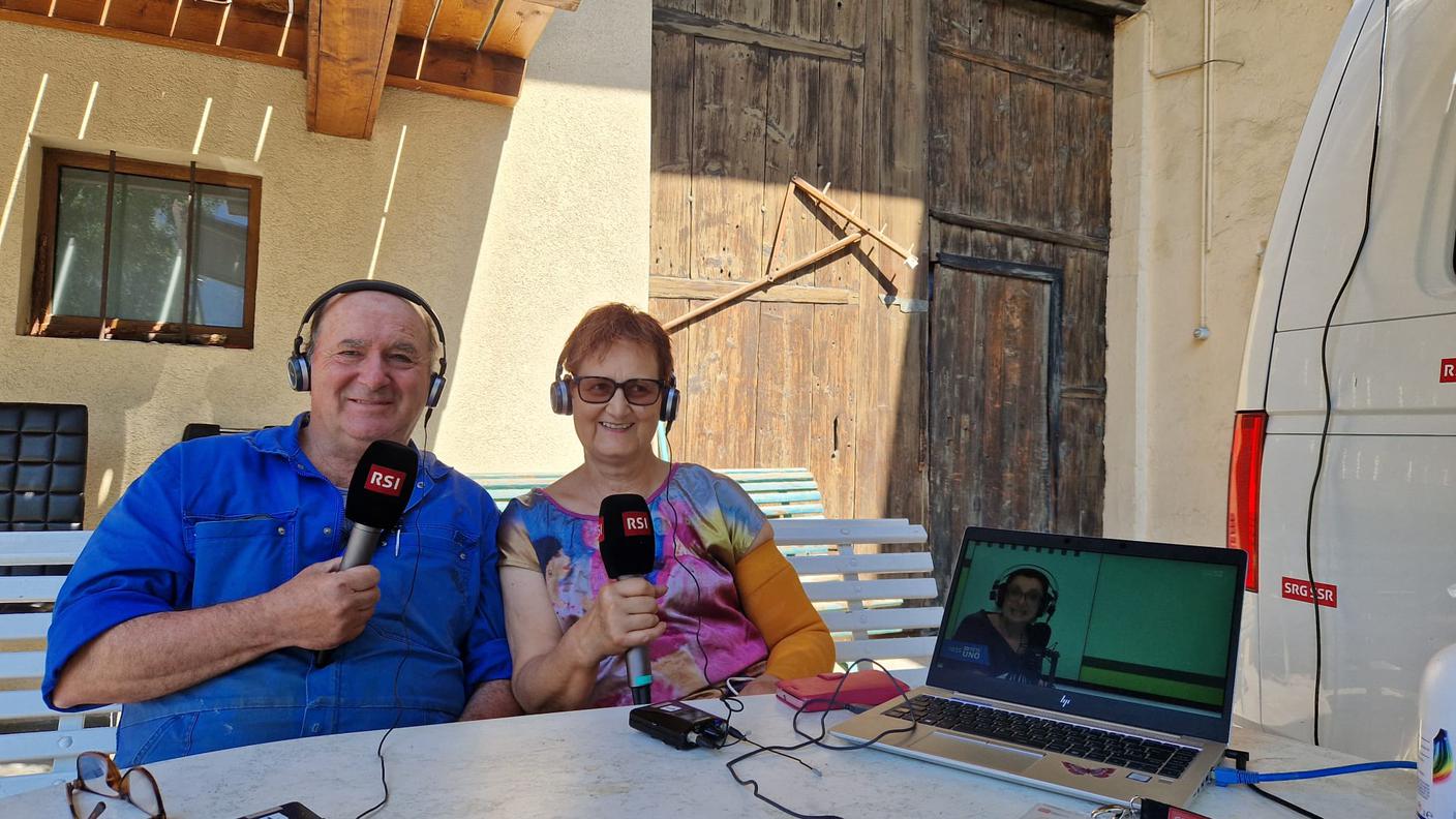 Millevoci Top Suisse a l'Abricot du Valais con il boss Bernard Lucciarini e sua la moglie Marie Therese