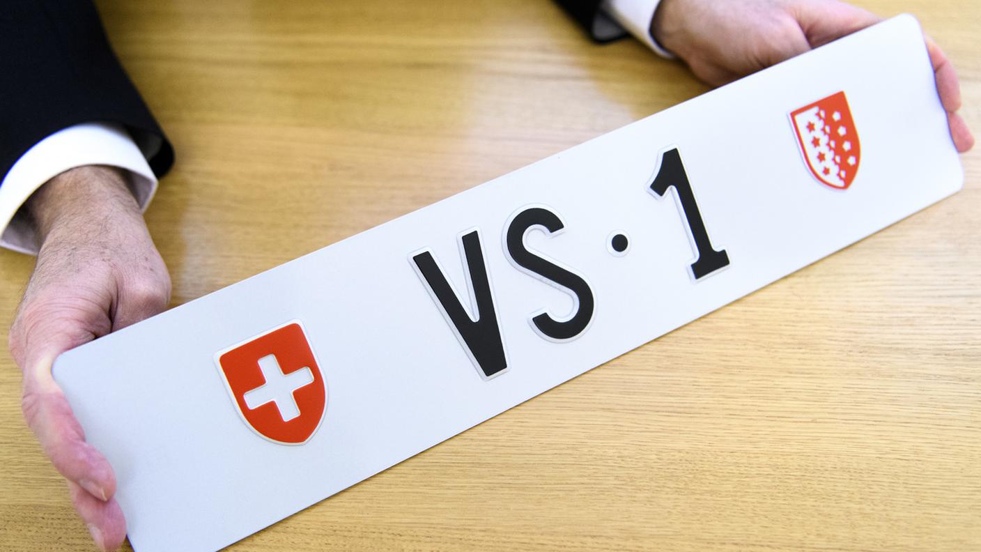 targa autovettura VS 1, Vallese 1