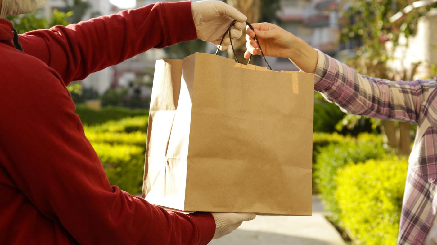 food delivery, consegna a domicilio pasto