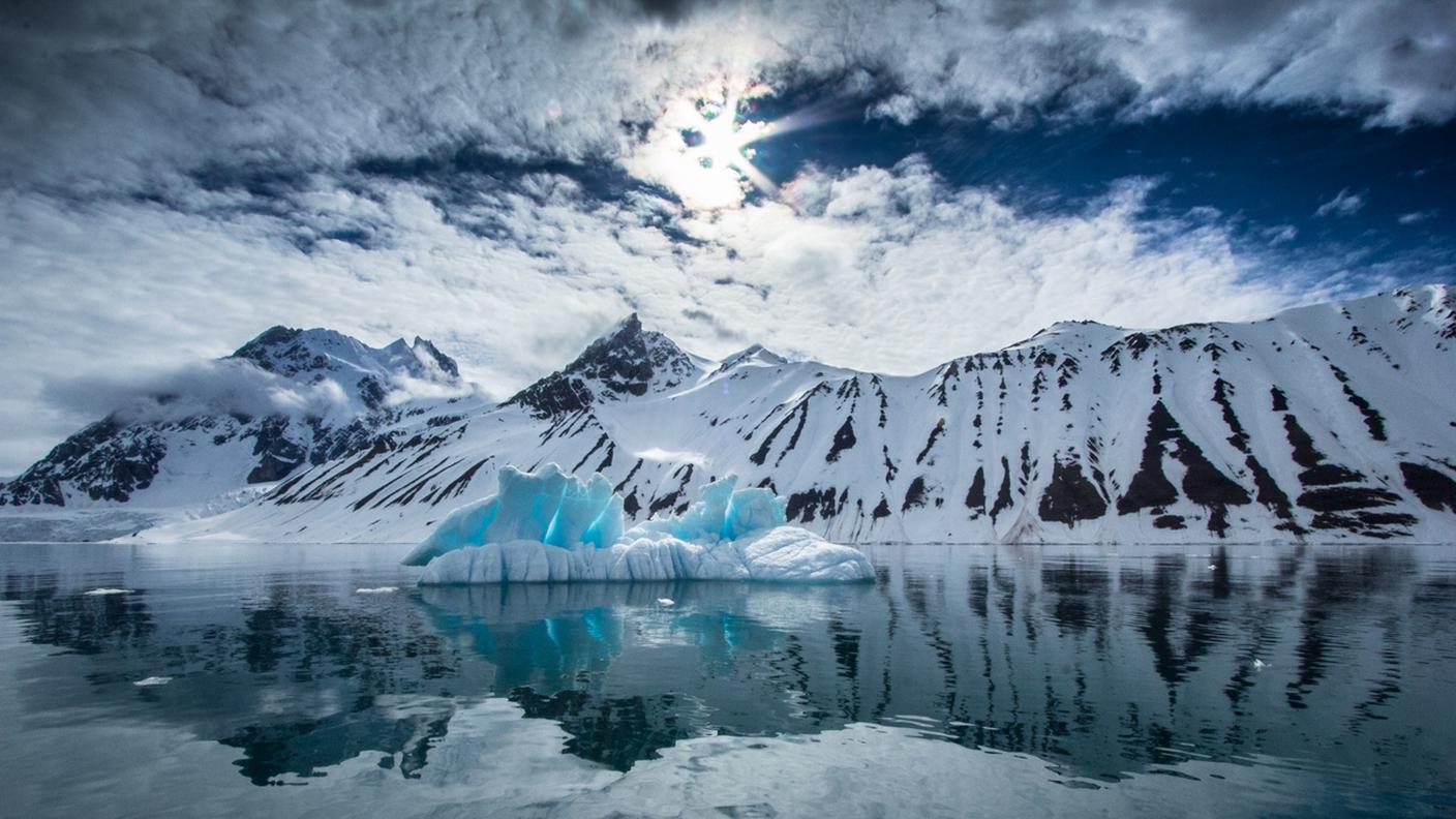 Antartico primavera a sud di Spitsbergen