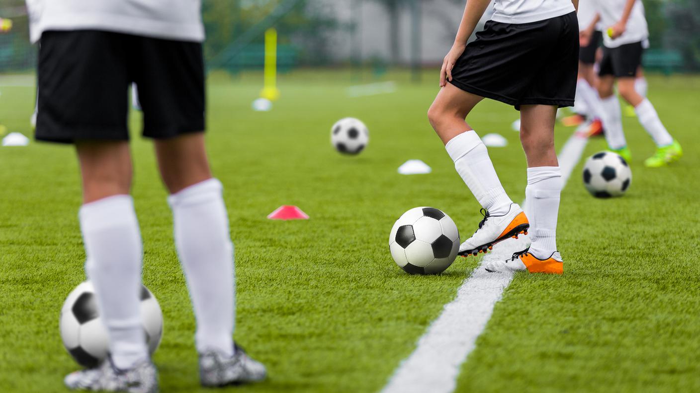 calciatori, allenamento