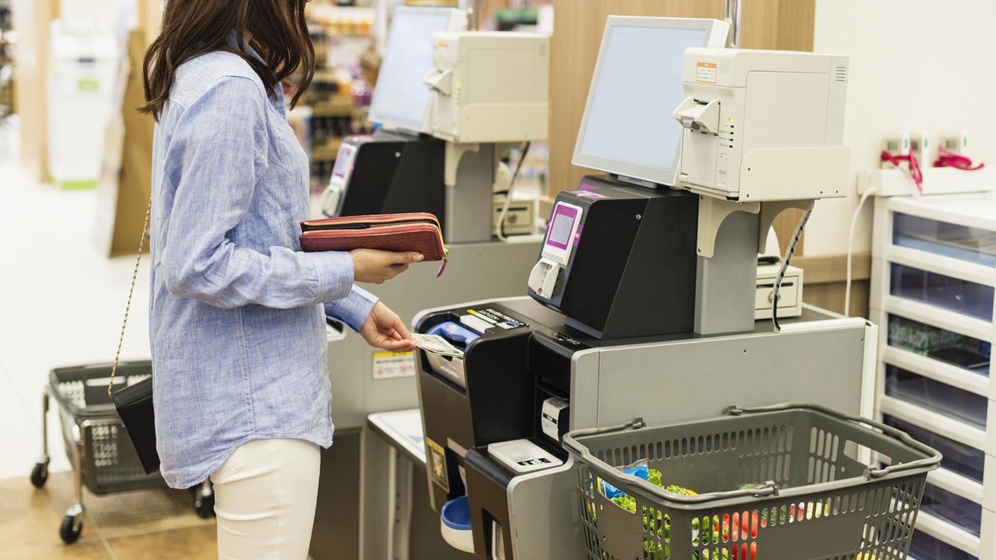 cassa automatica, cassa self-service