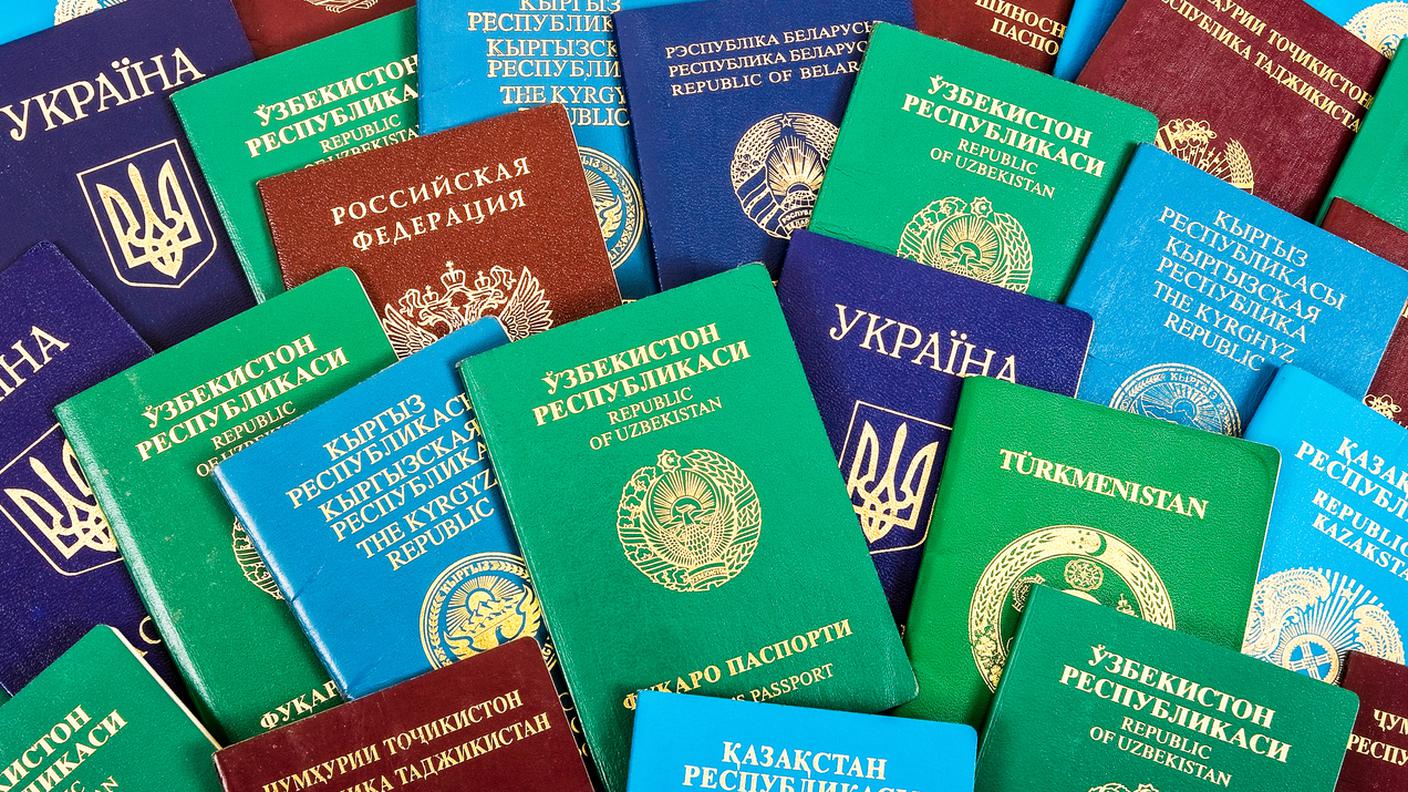 I passaporti di diversi paesi