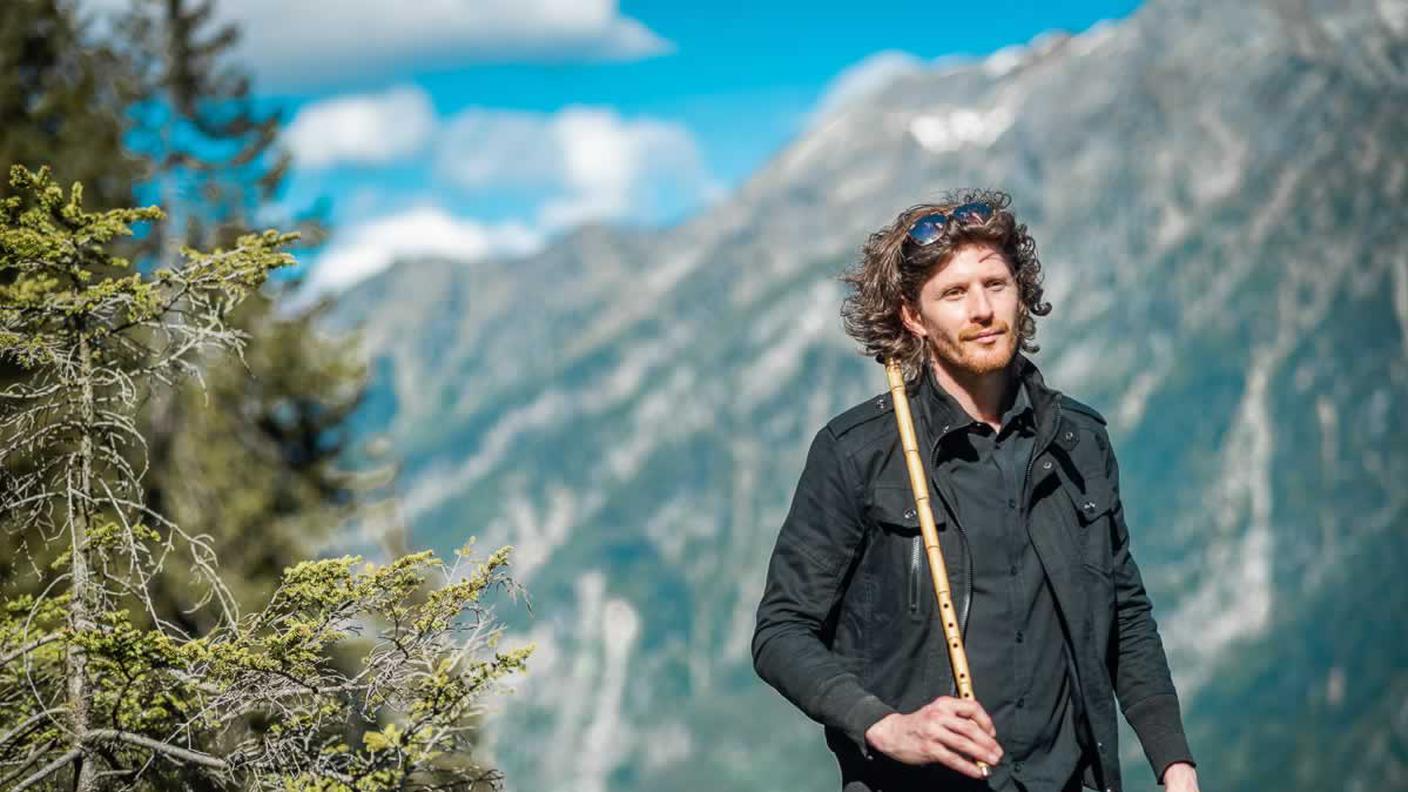 Il polistrumentista e compositore ticinese Max Pizio, foto tratta dal sito dell'artista