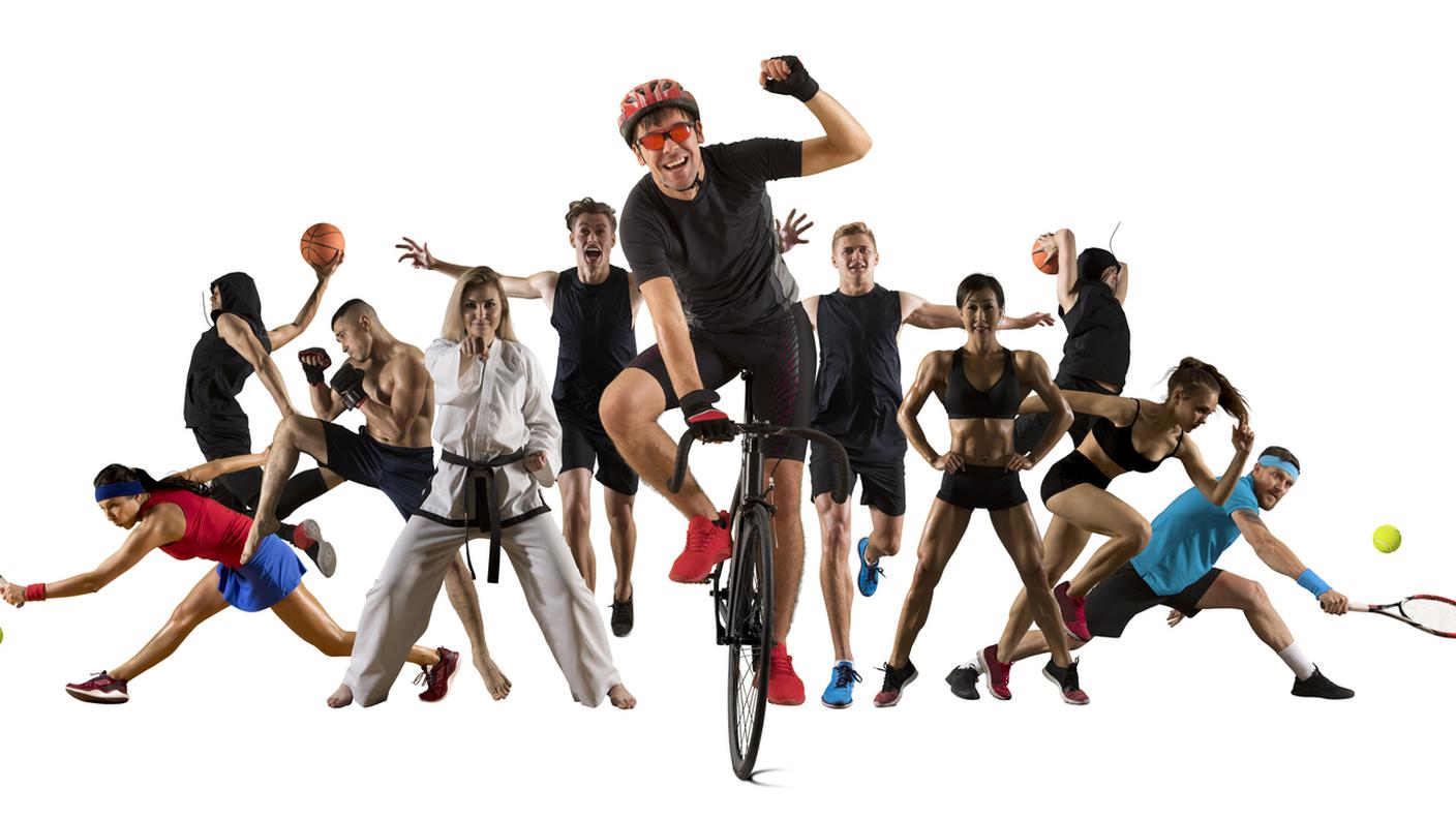 sportivo, vari sport, collage