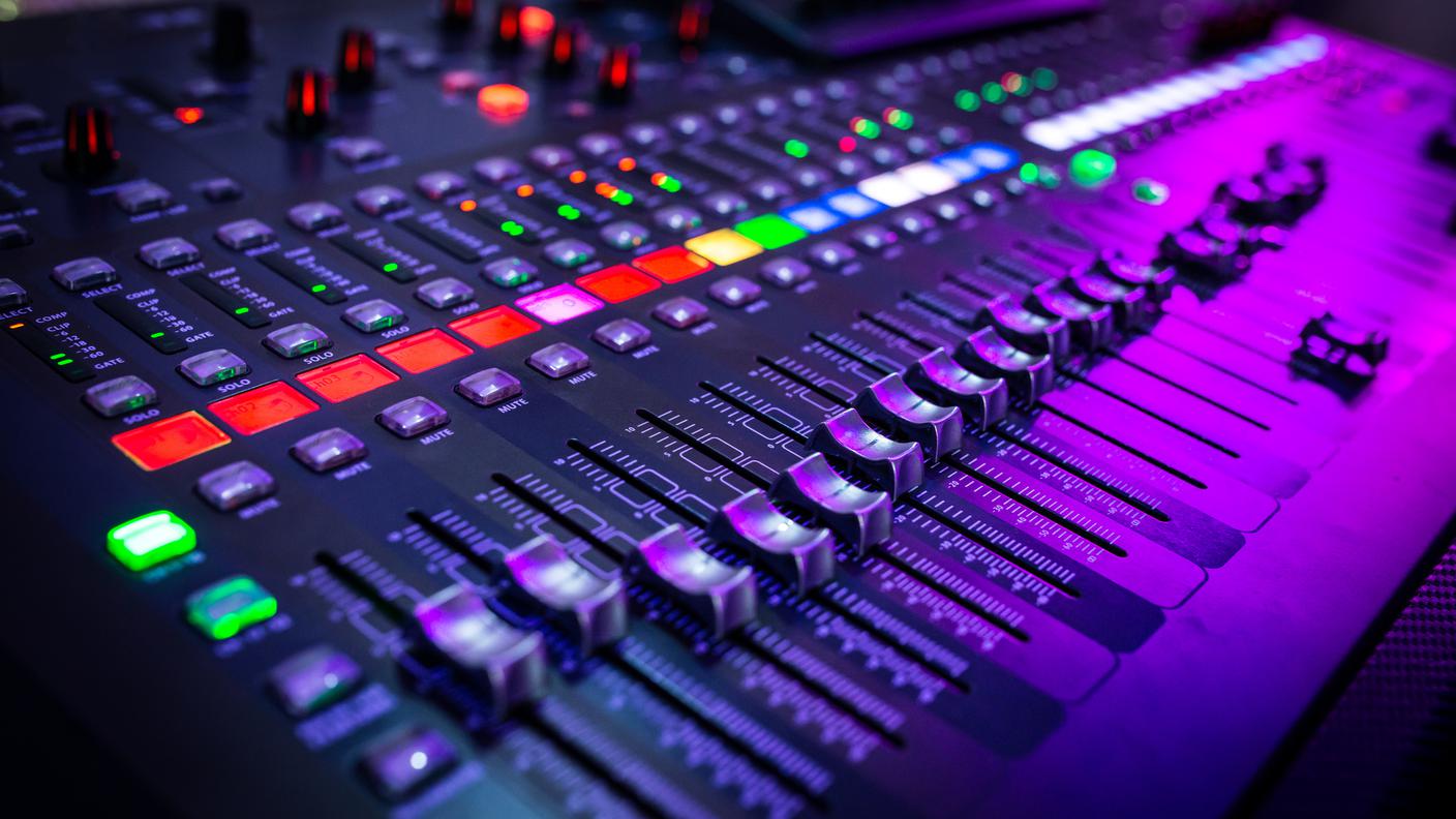 Registrazione, musica mixer, mixer audio