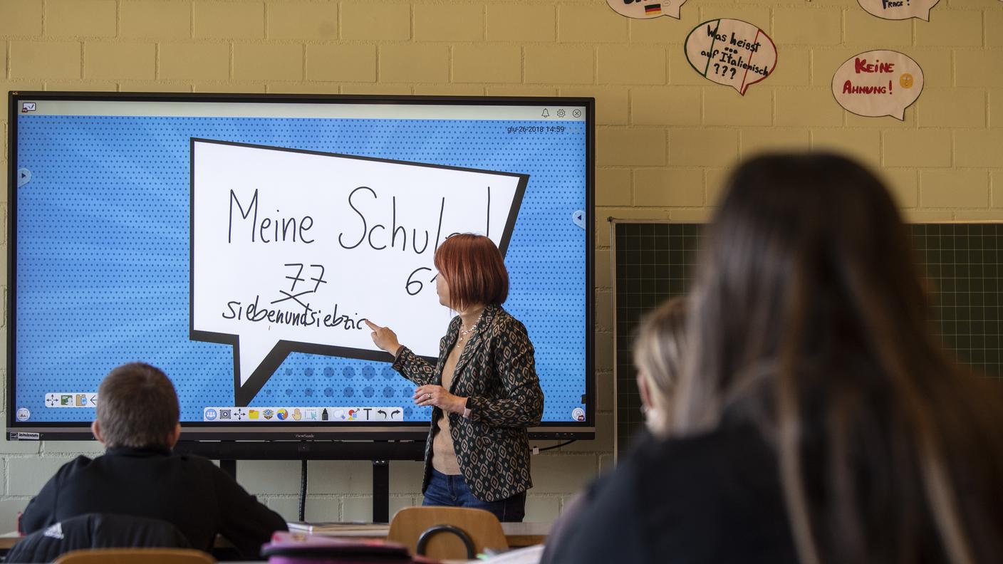 docenti, scuola, insegnamento, tedesco, lezione