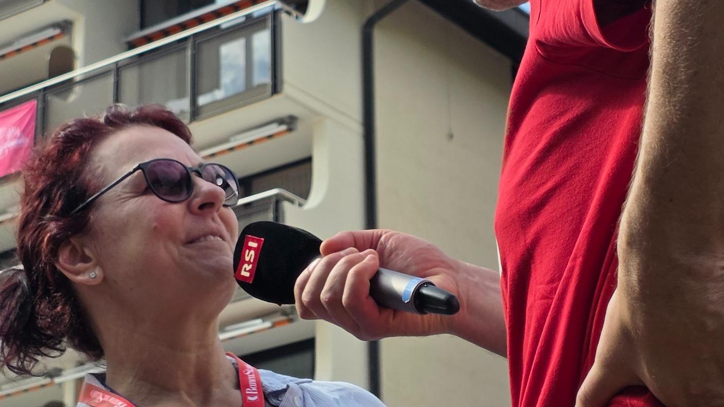 Michela Figini, ex sciatrice con Paolo Guglielmoni