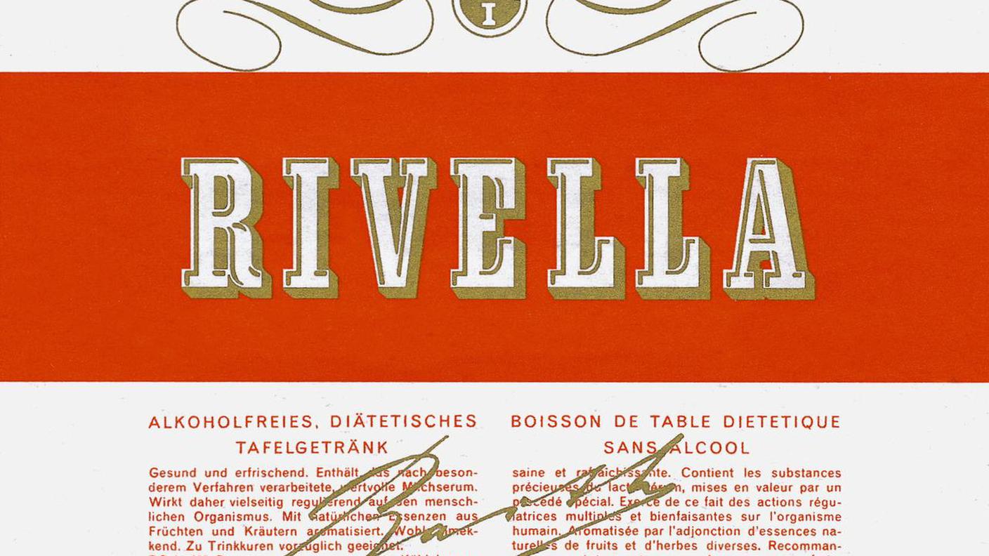 La prima etichetta di Rivella del 1952