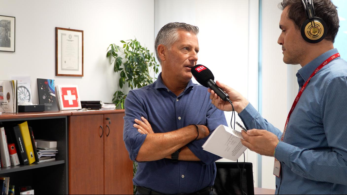 Davide Gagliardi con Nantas Montonati, Riri - Head of Sales and Marketing Oerlikon Luxury