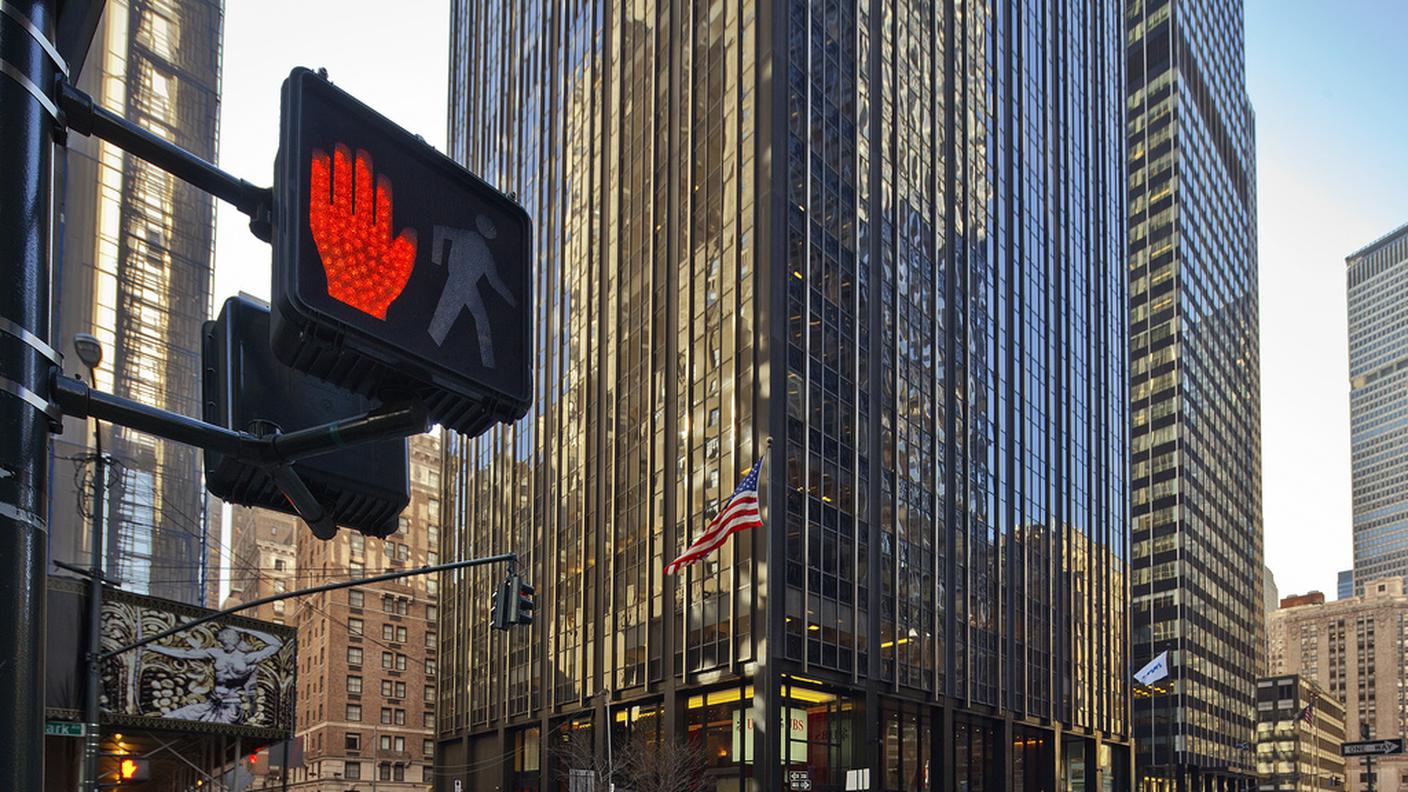 Semaforo rosso anche per UBS, nella foto la sede di New York, e Credit Suisse
