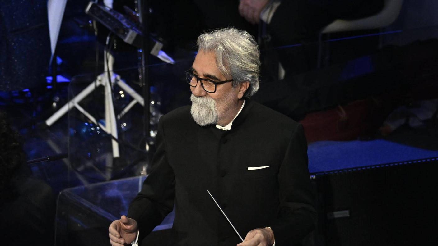 Il direttore d'orchestra al Festival di Sanremo nel 2023