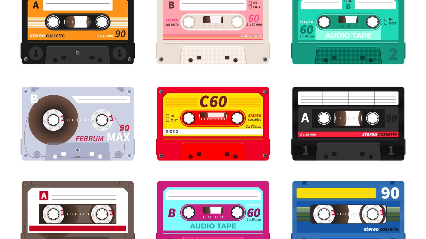 Cassette retrò. Anni '80 vintage