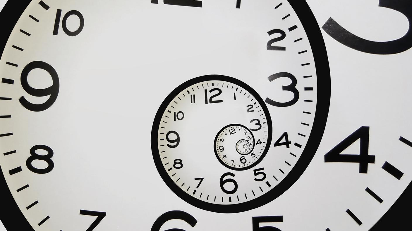 orologio, spirale, tempo
