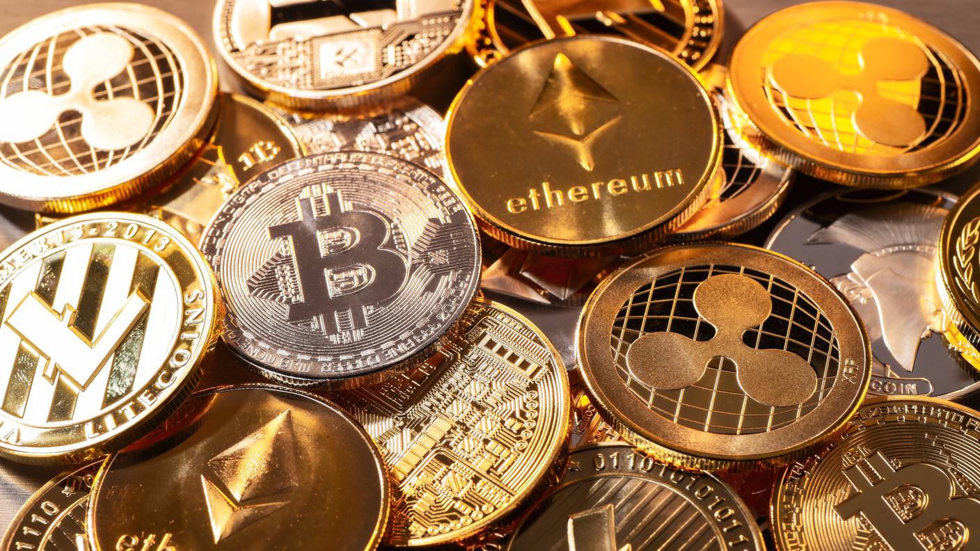 Monete di varie criptovalute