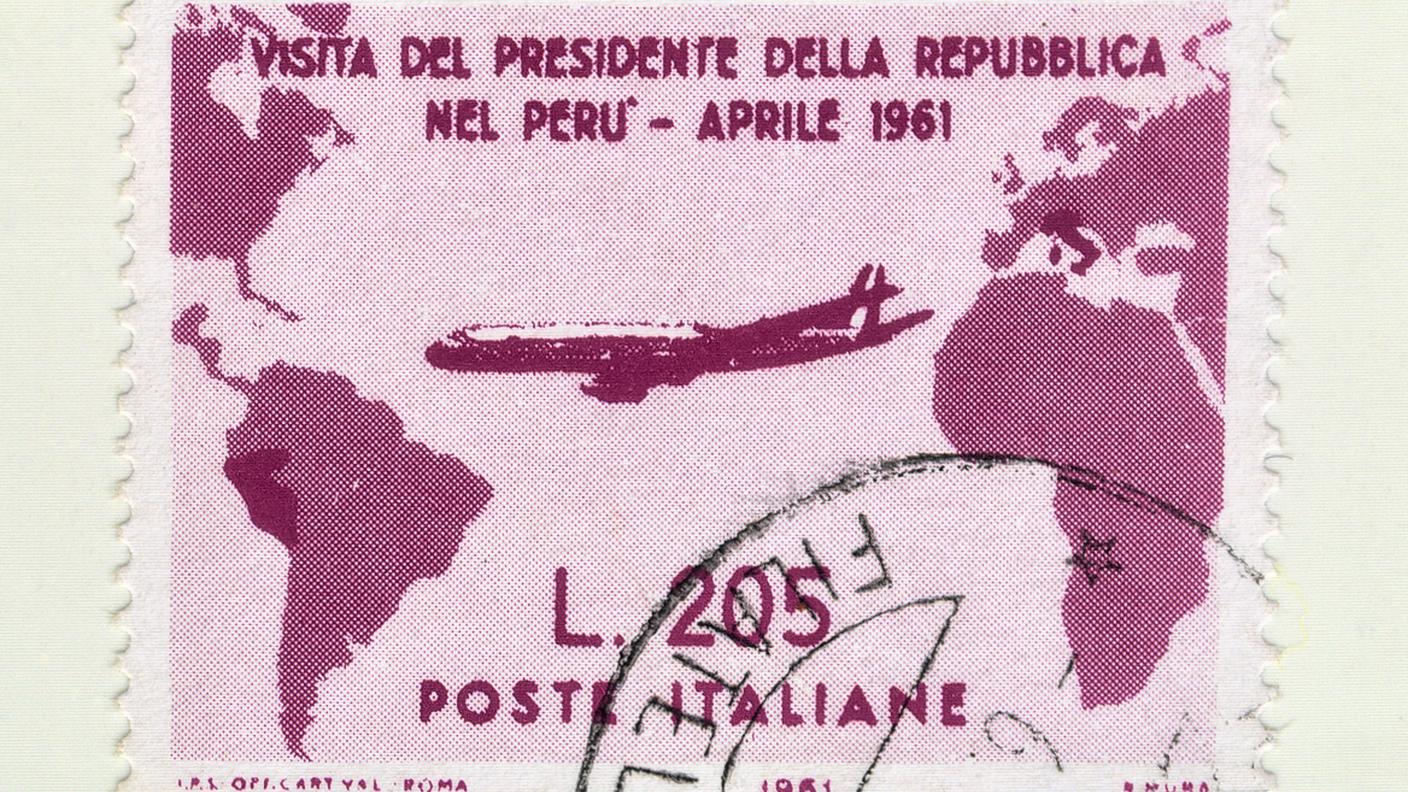 Francobollo Gronchi Rosa