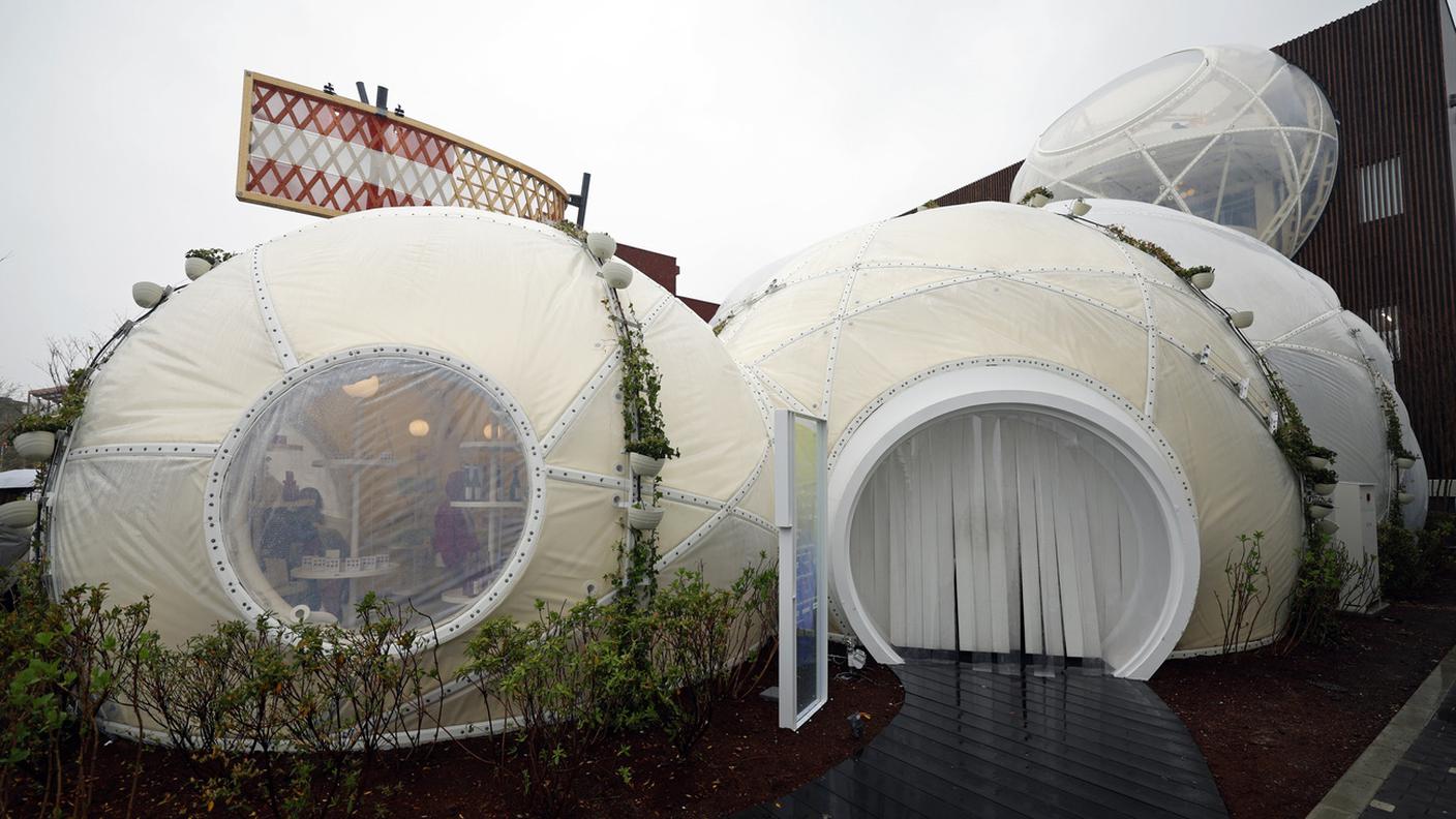 Switzerland Pavilion following the opening of Expo 2025 in Osaka
