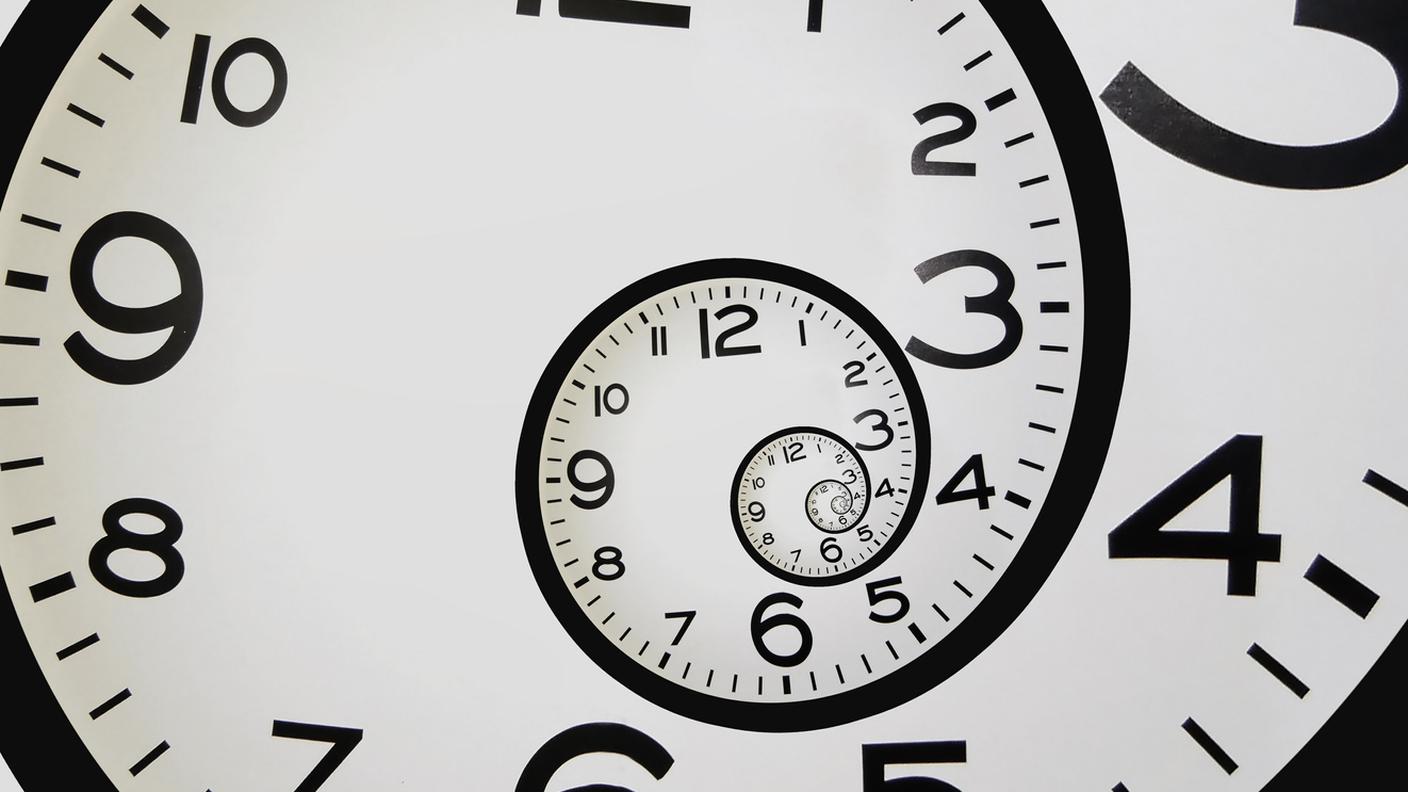 orologio, spirale, tempo