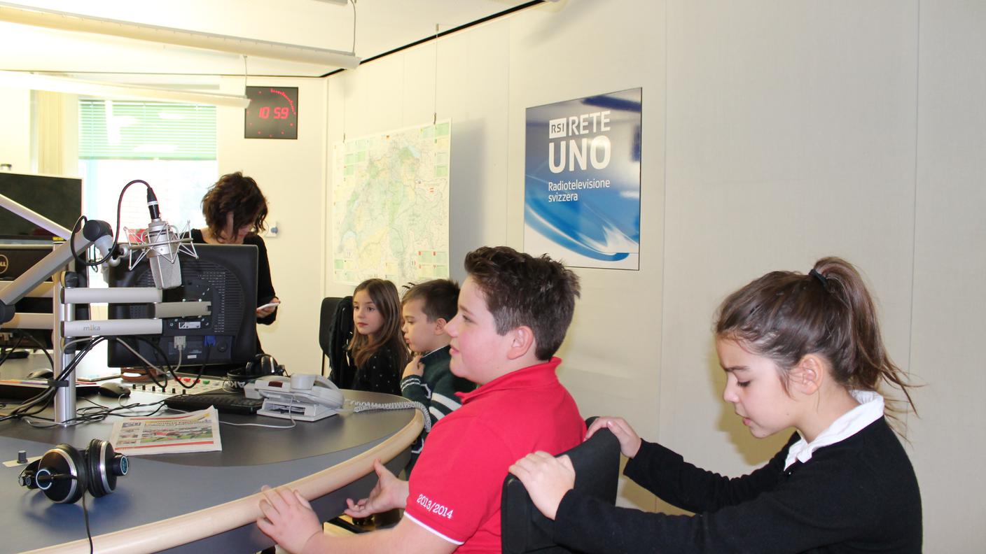 I ragazzi della terza e quarta elementare di Agno