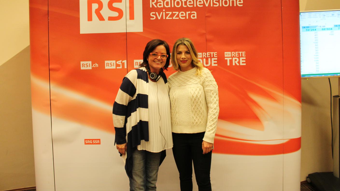 Carla Norghauer e Emma Marrone a Besso per lo Showcase di Rete Tre