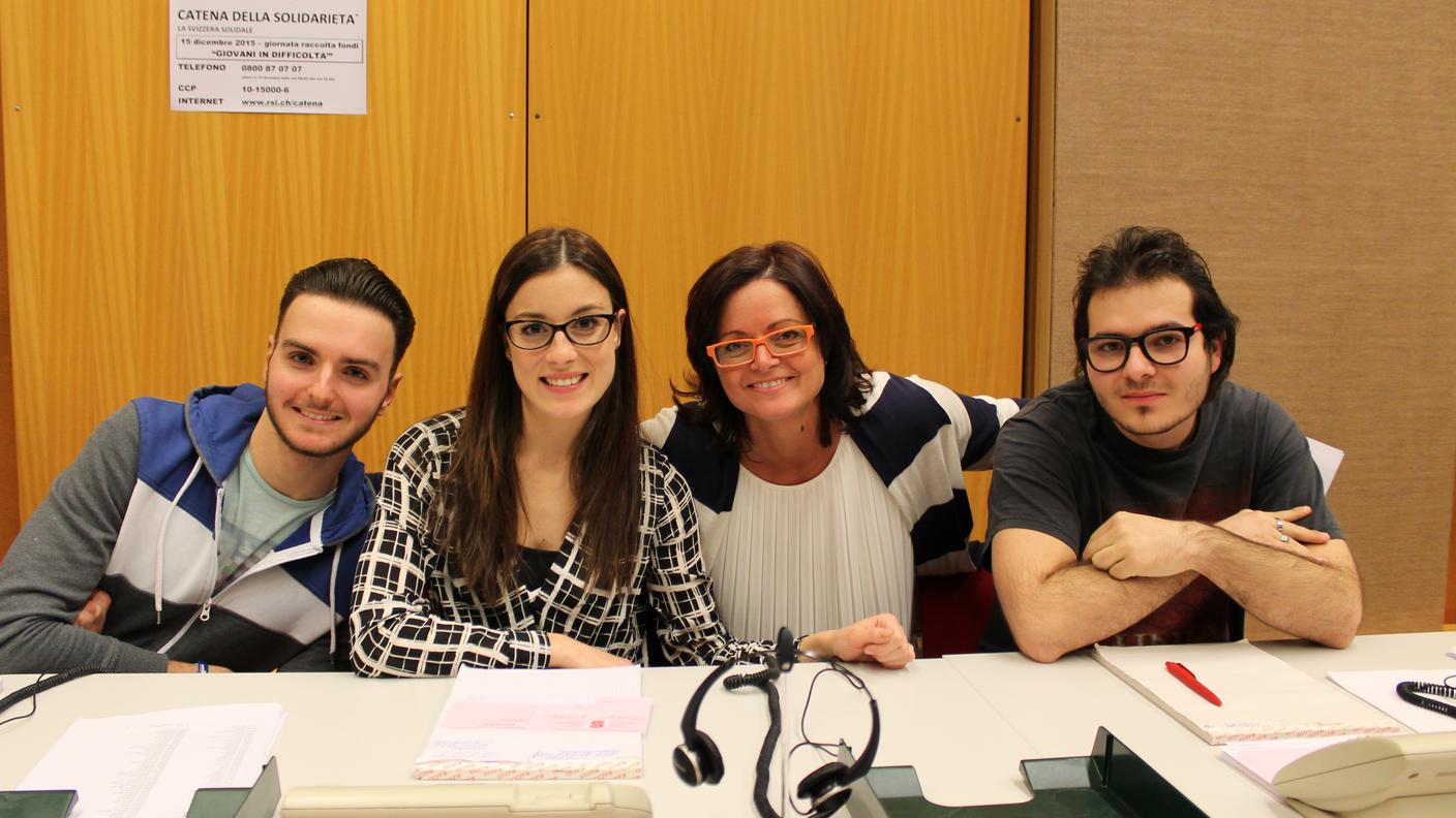 S-Quot al centralino: Caterina Righenzi con Carla Norghauer