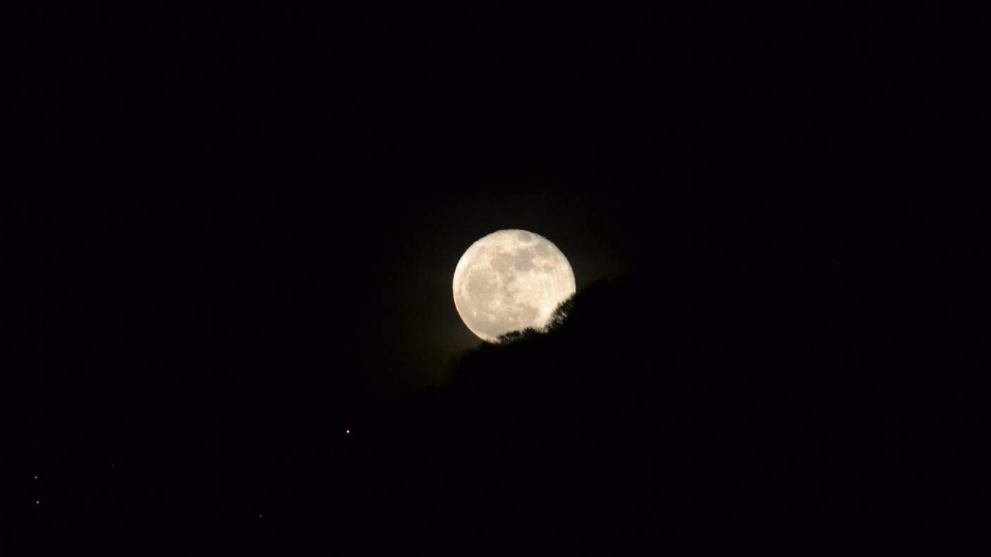 Luna Moonrise (Mte Boglia) di Rezzonico Fabio 