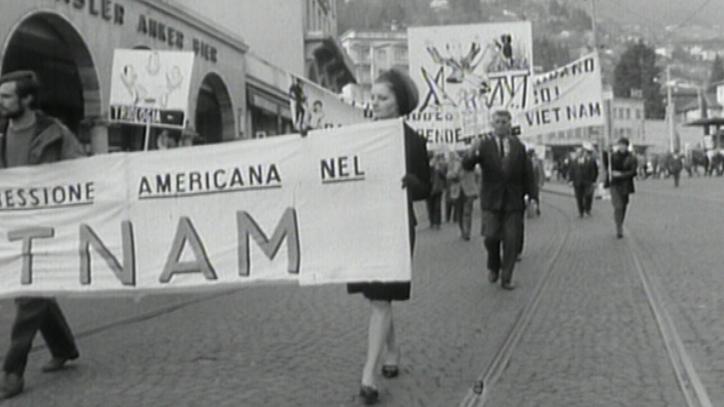 Fotogramma di un servizio del Regionale della TSI del 12 marzo 1968