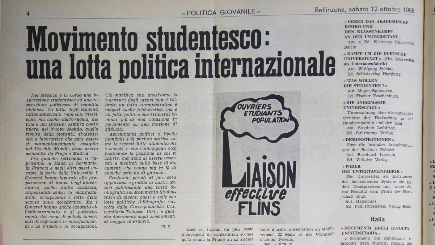 Politica giovanile: Movimento studentesco - una lotta politica internazionale