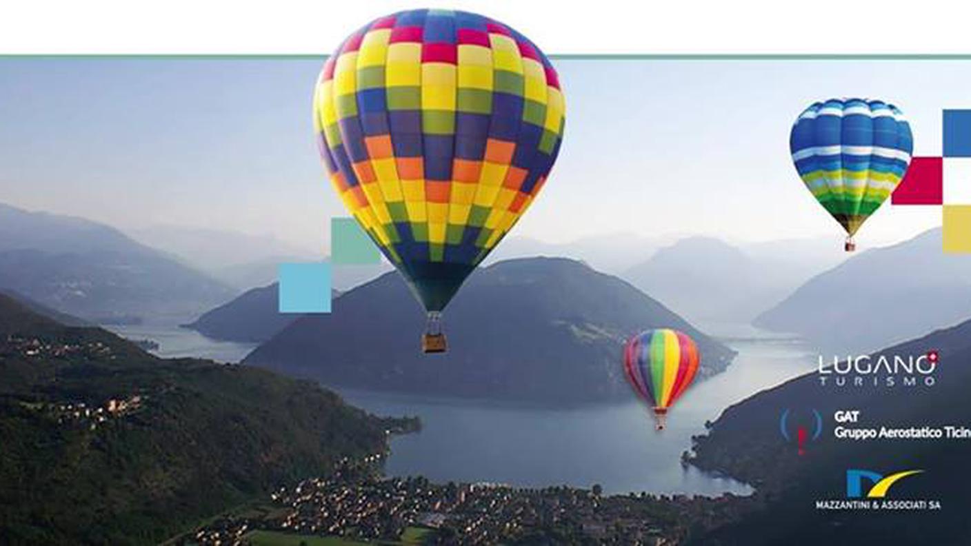 Primo raduno internazionale di mongolfiere a Lugano