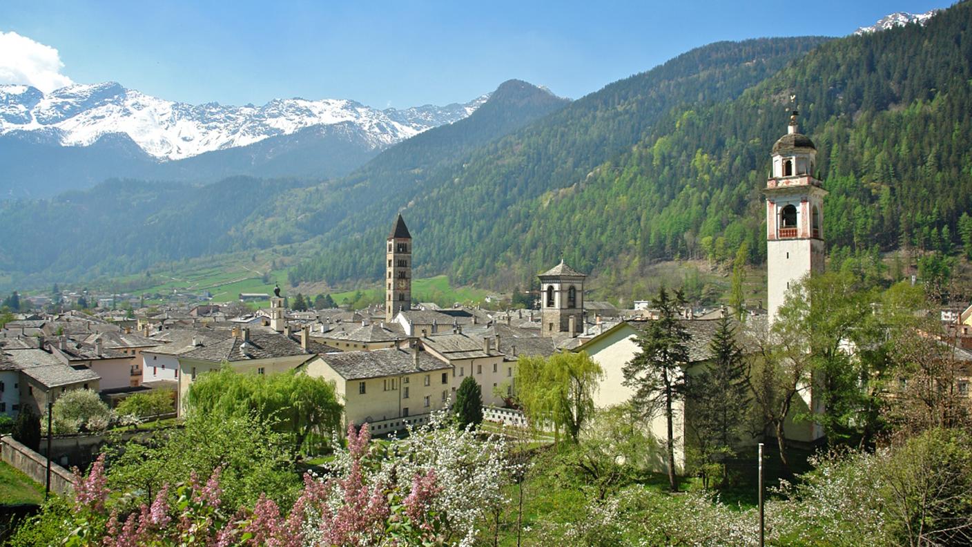 Poschiavo con le tre torri