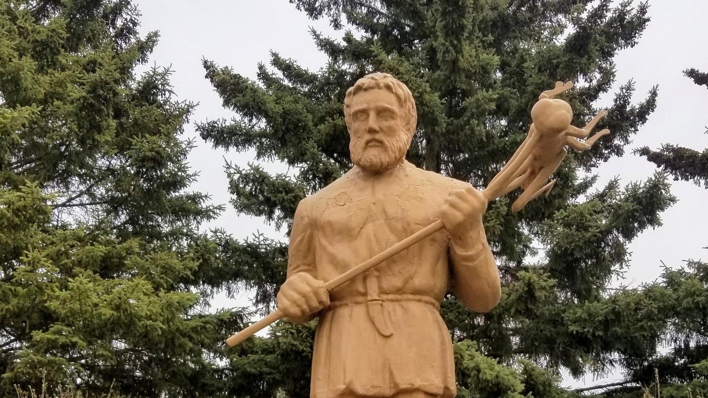 Statua di Sant’Urho, a Menahga, Minnesota-USA