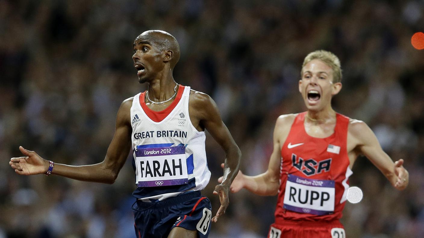 Mo Farah e Galen Rupp a Londra 2012