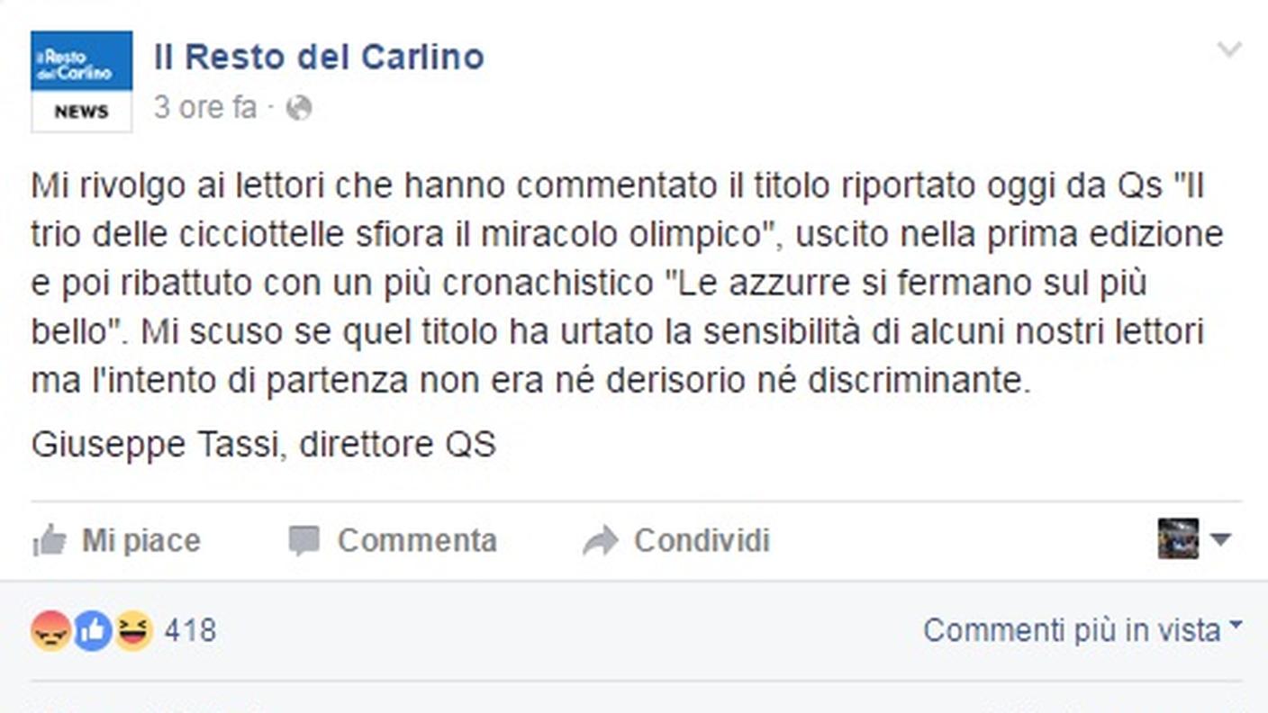Le scuse di Tassi